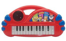 Piano Teclado Infantil Little Pianist Músicas Variadas Vermelho