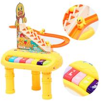 Piano Teclado Infantil Musical Bebês Luz Sensorial Divertido - Dm Toys