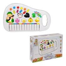 Piano Teclado Musical Bichos Infantil Sons Eletrônico Piano Teclado Musical Bichos Infantil Sons Eletrônico