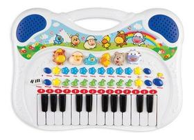 Piano Teclado Musical Fazendinha Animal Infantil Bebê - Braskit