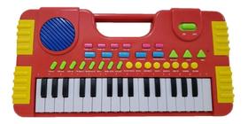 Piano Teclado Musical Infantil Eletrônico Center 32 Teclas - La Vai Ana