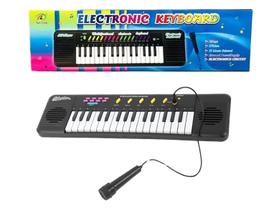 Piano Teclado Musical Infantil Sons Eletrônico 32 Teclas Com Microfone Embutido - Dtoys