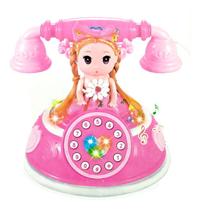 Piano Telefone Musical Infantil com Boneca Sons e Luzes