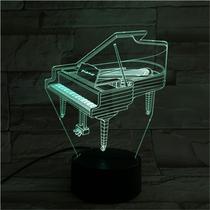 Pianos com luz noturna LED 3D que mudam de cor para crianças com 5V Pianos com luz noturna LED 3D que mudam de cor para crianças com 5V