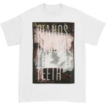 Pianos se tornam os dentes mantê-lo grande capa camiseta branca Pianos se tornam os dentes mantê-lo grande capa camiseta branca