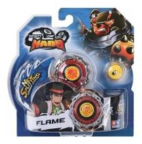 Pião Com Lançador De Batalha Infinity Nado Splitting Combat System - Flame - Candide