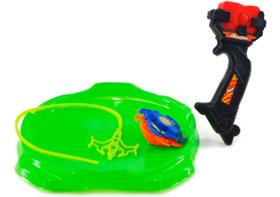 Pião De Batalha Combate Com Lançador Tornado Brinquedo