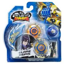 Pião de Batalha Infinity Nado Glare Aspis com Lançador Candide Pião de Batalha Infinity Nado Glare Aspis com Lançador Candide