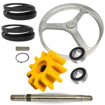 Pião + Eixo + Rolamento Betoneira Menegotti 400 Litros Prime