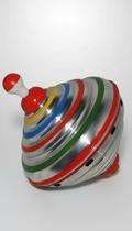 Pião Metálico Colorido Sonoro 22cm