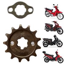 Pião Pinhão 13 Dentes + Trava Shineray Phoenix Gold 50cc Shineray Jet adaptável a qualquer 50cc