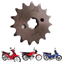 Pião Pinhão 15 Dentes + Trava Shineray Phoenix Gold 50cc Shineray Jet adaptável a qualquer 50cc