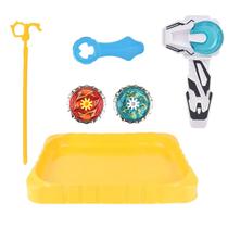 Pião Speed Arena De Batalha C/ 2 Piões Lançador Régua E Arena Brinquedo Infantil De Competição E Desafio Zoop