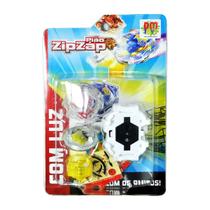 Pião zip zap com luz - dm toys - 5388