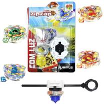 Pião Zip Zap Com Luz Dm Toys Beyblade Brinquedos Menino