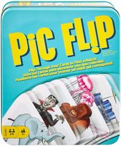 PIC FLIP Jogo correspondente de cartas com 110 cartas em uma lata decorativa, faz um grande presente para crianças de 7 anos e up