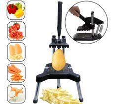 Picador Cortador Fatiador de Legumes Batata Palito Cabrita Profissional Reforçado