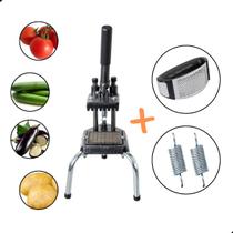 Picador Cortador Fatiador de Legumes Profissional Pequeno Batata Palito Legumes Frutas Com 2 Molas e Brinde Vizzare Magazine Picador Cortador Fatiador de Legumes Profissional Pequeno Batata Palito Legumes Frutas Com 2 Molas e Brinde Vizzare Magazine