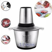 Picador De Alimentos 3L Moedor De Carne Mixer Processador Elétrico Cozinha C