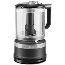 Picador de alimentos KitchenAid KFC0516, 5 xícaras, preto fosco