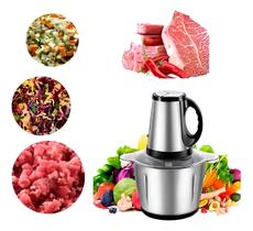 Picador De Carne Legumes Elétrico 220w Tigela Inox 3l Picador De Carne Legumes Elétrico 220w Tigela Inox 3l