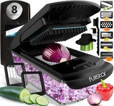 Picador de vegetais Fullstar Chopper com recipiente de 1,2 L - Preto