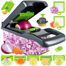 Picador de vegetais MAIPOR Pro 13 em 1 com 8 lâminas e recipiente