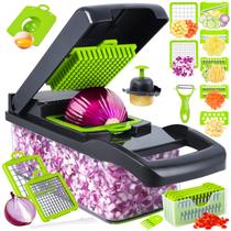 Picador de vegetais SNIFITAR Cortador de alimentos multifuncional 14 em 1 Picador de vegetais SNIFITAR Cortador de alimentos multifuncional 14 em 1