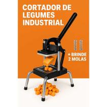 Picador Legumes Batata Cortador Tripé Multiuso Tomate Cebola Frios Cabrita + 2 Brindes