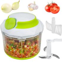 Picador manual de alimentos Brieftons QuickPull 1L para salsa, salada