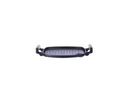 Picanheira em ferro fundido grelhada retangular comprimento 30 X largura 24CM Picanheira em ferro fundido grelhada retangular comprimento 30 X largura 24CM