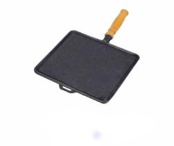 Picanheira em ferro fundido lisa quadrada 26X26CM