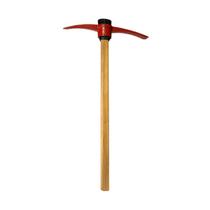 Picareta Pá e Ponta Cabo Madeira Encerado Cunha Polietileno