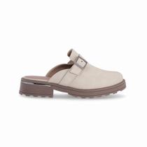 PICCADILLY MAXI - Sapato Mule Clog Gisa Salto Médio Gelo