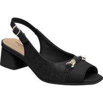 PICCADILLY MAXI - Sapato Slingback Adriana Salto Médio Preto