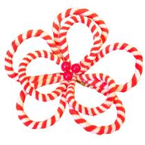 Pick Bico De Papagaio Candy Vazado Vermelho Decor Natal 25Cm