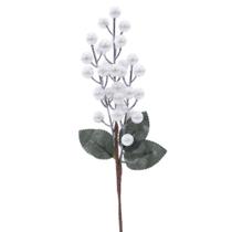 Pick C/Folhas E Frutas Bco/Vrd 12cm C/1Un 1014396 - Cromus