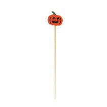 Pick Decorativo de Halloween - Abóbora Laranja - 12cm - 12 unidades - Cromus - Rizzo