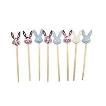 Pick Decorativo de Páscoa - Coelhinhos - 10,5cm - 10 unidades - Rizzo