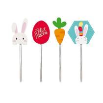 Pick Decorativo Feliz Páscoa Energia Sortido - 12 unidades - Cromus - Rizzo