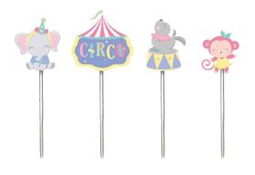 Pick Decorativo Festa Circo Rosa - 12 unidades - Cromus - Rizzo Pick Decorativo Festa Circo Rosa - 12 unidades - Cromus - Rizzo