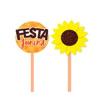 Pick Decorativo - Festa Junina e Girassol - 26cm - 2 unidades - Grinfest - Rizzo