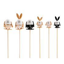 Pick Decorativo - Ovo Coelho - 6 unidades - Cromus - Rizzo Pick Decorativo - Ovo Coelho - 6 unidades - Cromus - Rizzo