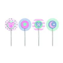 Pick Decorativo Para Cupcake - Festa Dos Sonhos - 12 unidades - Cromus - Rizzo Pick Decorativo Para Cupcake - Festa Dos Sonhos - 12 unidades - Cromus - Rizzo