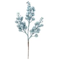 Pick Galho de Frutas Azul Gliter - 22cm - 1 unidade - Cromus - Rizzo