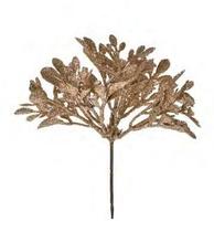 Pick mini folhas com glitter nude - natal (9605008)