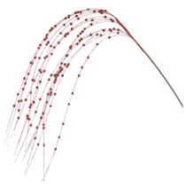 Pick natalino Berry Bolinha com glitter vermelho 1 metro