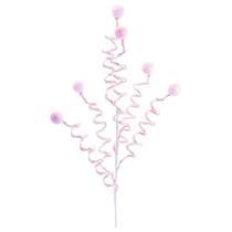 Pick natalino Candy espiral rosa 75 cm