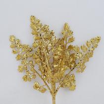 Pick Natalino com Galhos de Folhas Douradas 28CM - Festive