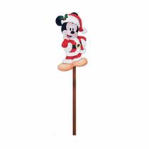 Pick Natalino De Madeira Mickey Mouse 1un 35x10x1cm 1595083 - Cromus